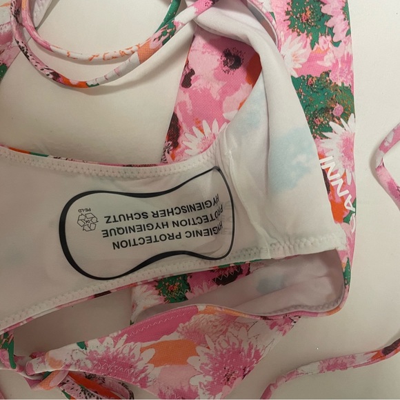 BNWT GANNI Floral String Halter Bikini (top + bottom) - Picture 9 of 11